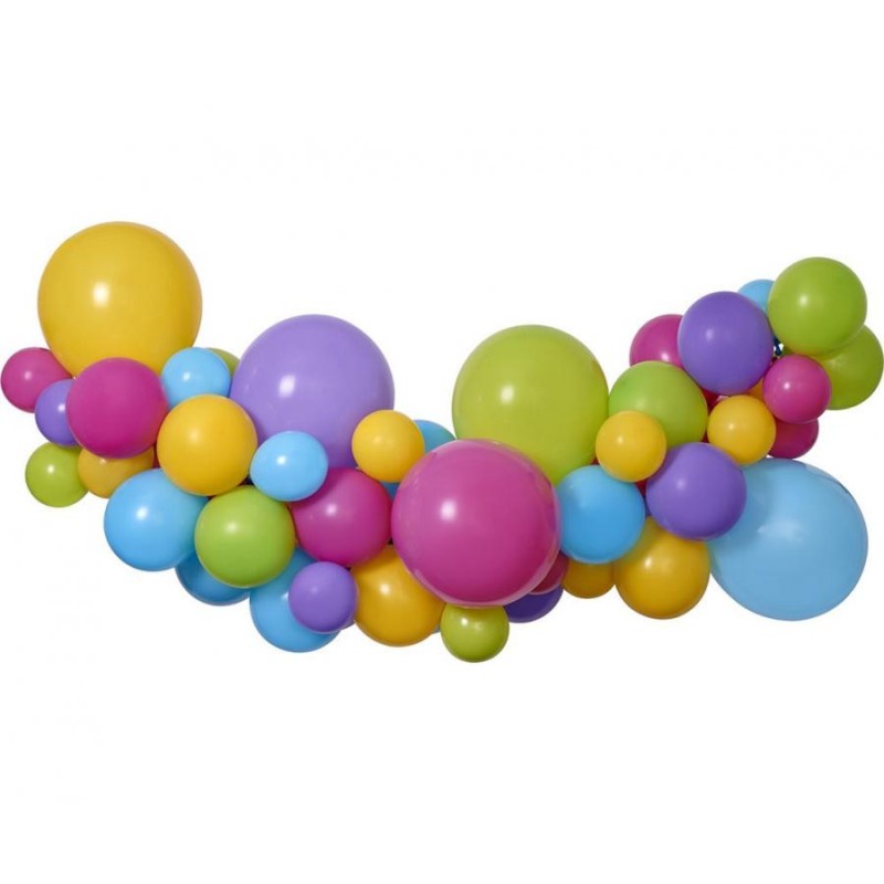 Ballon coloré, guirlande de ballons, lot de 65 pièces