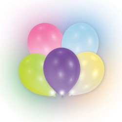 Ballon LED coloré et lumineux, 12 pièces de 11 pouces (27,5 cm)