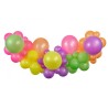 Colour Bright Fluorescent Balloon Garland Set with 65 PCs