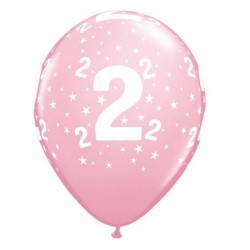 Happy Birthday Pastel Colorful Happy Birthday 2 Balloons, Pack of 6, 11 inch (28 cm)