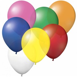 Ballon multicolore coloré, 30 pièces 7 pouces (17,6 cm)