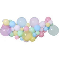 Ballons colorés pastel pour bébé, guirlande de ballons, lot de 65 pièces