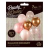 Colour Pink-Copper balloon set of 7 pcs 12 inch (30 cm)