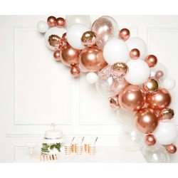 Colour Rose Gold balloon garland 66-pcs set