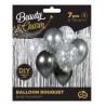 Ensemble de ballons couleur argent-graphite, 7 pièces. 12 pouces (30 cm)