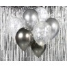 Ensemble de ballons couleur argent-graphite, 7 pièces. 12 pouces (30 cm)