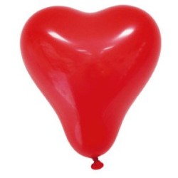 Ballon en forme de coeur, 8 pièces, 25 cm