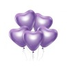 Love Platinum Light Purple Heart Balloon, Pack of 6, 12 inches (30 cm)