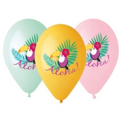 Tukan Toucan Aloha, Ballon, 5 pièces 13 pouces (33 cm)