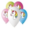 Licorne Licorne Multicolore, Ballon, 5 pièces 12 pouces (30 cm)