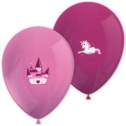 Unicorn Castle balloon, set of 6