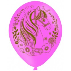 Unicorn Magical balloon, 6 pcs 11 inch (27.5 cm)