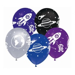 Space Universe, Ballon, Lot de 5, 12 pouces (30 cm)