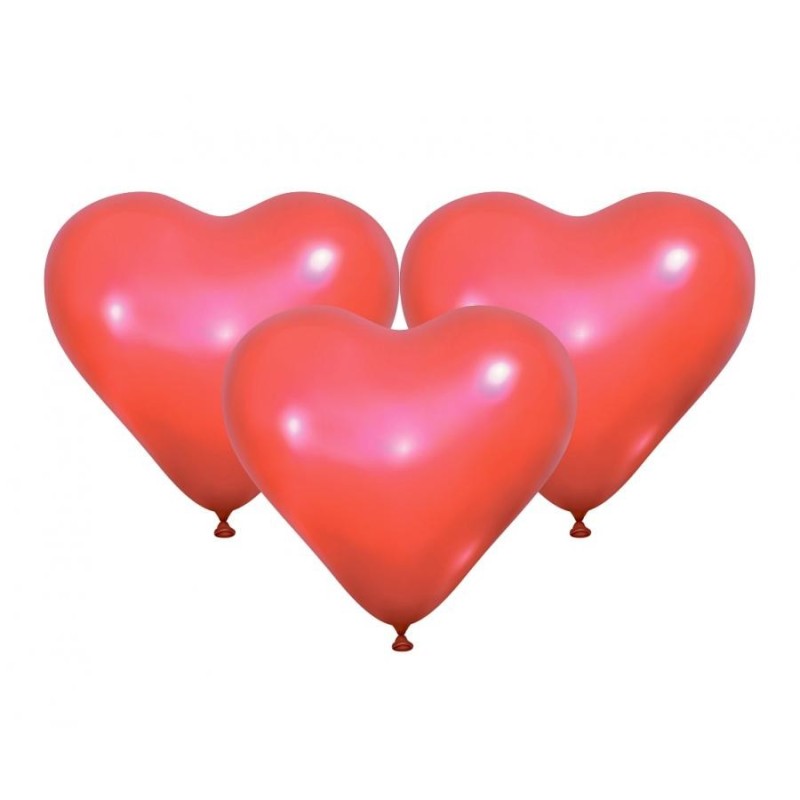 Love Valentine, ballon coeur rouge, 3 pièces 10 pouces (25 cm)