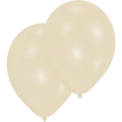 Ballon crème vanille couleur vanille, paquet de 10, 11 pouces (27,5 cm)