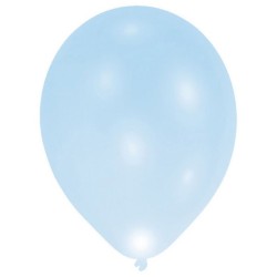 Ballon lumineux à DEL de couleur bleue, 5 pièces de 11 pouces (27,5 cm)