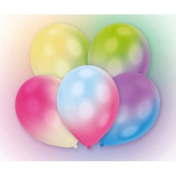 Ballon LED multicolore lumineux, 5 pièces, 11 pouces (27,5 cm)