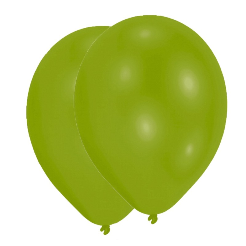 Ballon vert citron, 25 pièces, 27,5 cm (11 pouces)