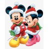 Disney Minnie  Mickey Christmas micro deep plate