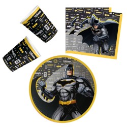 Batman City 32-piece party set with 23 cm plates