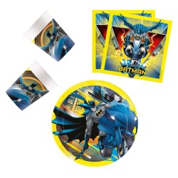 Coffret de fête Batman Rogue Rage 36 pièces avec assiettes de 23 cm