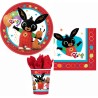 Bing Red party set with 32 pieces and 23 cm plates