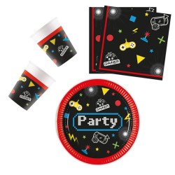 Gamer Gaming Party party set 36 pcs with 20 cm plates