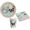 Pets Hello Pets party set with 36 pieces including 23 cm plate