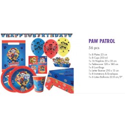 Paw Patrol Heroes party set 56 pieces