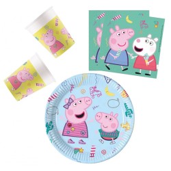 Peppa Pig Messy Play party set with 36 pieces and 23 cm plate