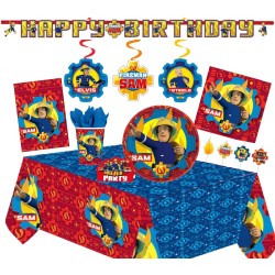 Fireman Sam party set 64 pieces