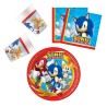 Coffret de fête Sonic the Hedgehog Sega Sonic the Hedgehog 36 pièces avec assiettes de 23 cm