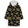 Couverture polaire en peluche Batman, poncho 7-14 ans