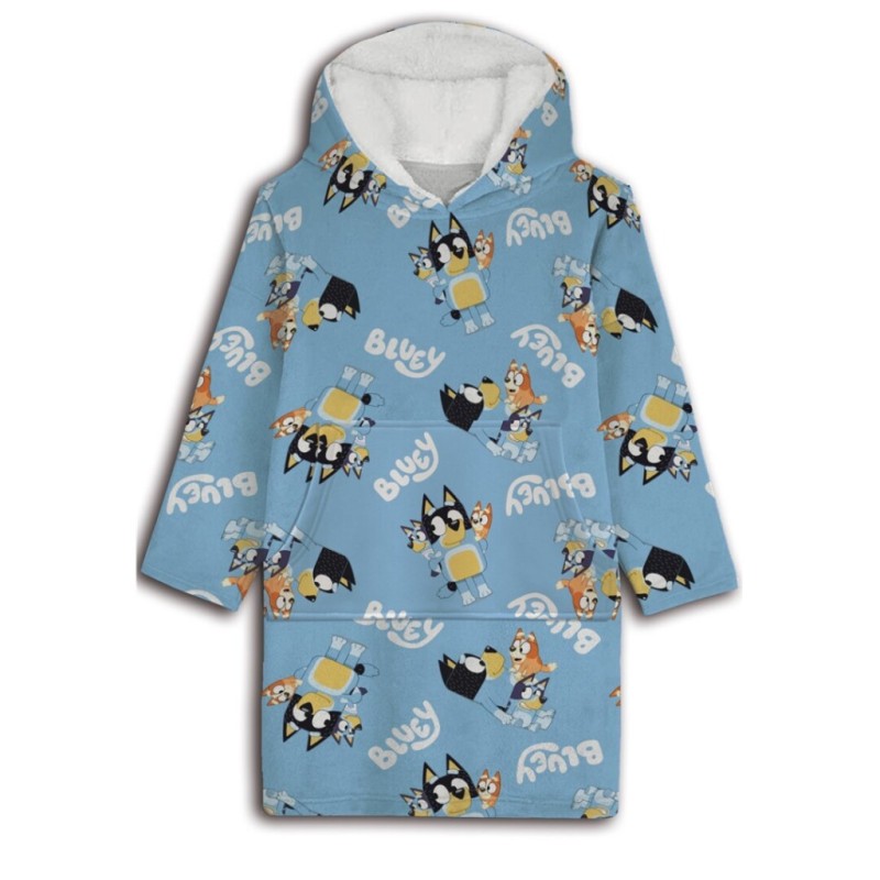 Couverture en peluche Bluey Airspace, poncho 3-6 ans