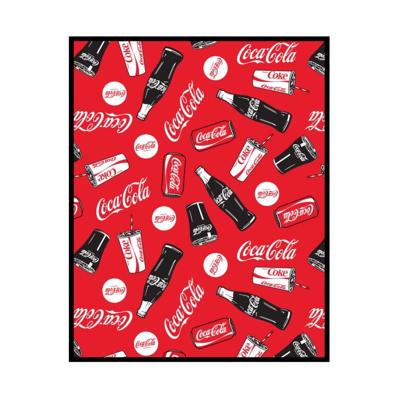 Coca-Cola Coral Fleece, couverture polaire 120x150cm