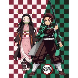 Demon Slayer Siblings fleece blanket 130x170 cm