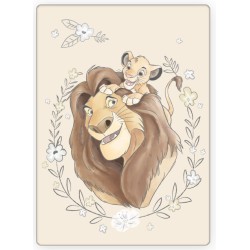 Couverture polaire Disney Le Roi Lion Simba 100x140cm