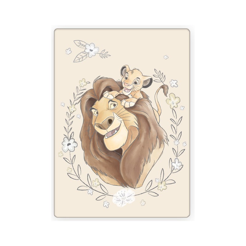 Couverture polaire Disney Le Roi Lion Simba 100x140cm