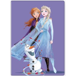 Couverture polaire violette Disney Frozen 100x140cm