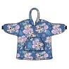 Couverture polaire en peluche Hibiscus Disney Lilo et Stitch, poncho 7-14 ans