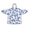 Couverture polaire en peluche rose pâle Disney Lilo et Stitch, poncho 7-14 ans