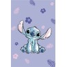 Couverture en microflanelle violette Disney Lilo et Stitch 100x150cm