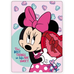 Couverture polaire Disney Minnie Sweets 100x140cm