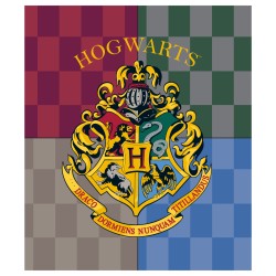 Couverture polaire corail Harry Potter Poudlard 120x150cm