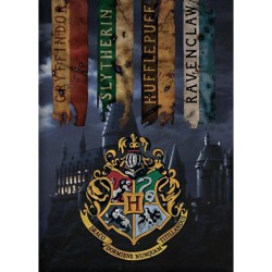 Couverture polaire Maisons Harry Potter 100x140cm