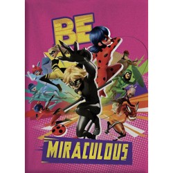 Couverture polaire Miraculous, les aventures de Ladybug et Chat Noir 100x140cm