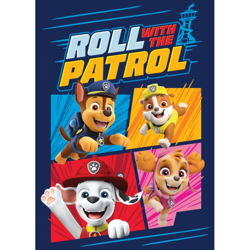 Paw Patrol Roll fleece blanket 100x140cm