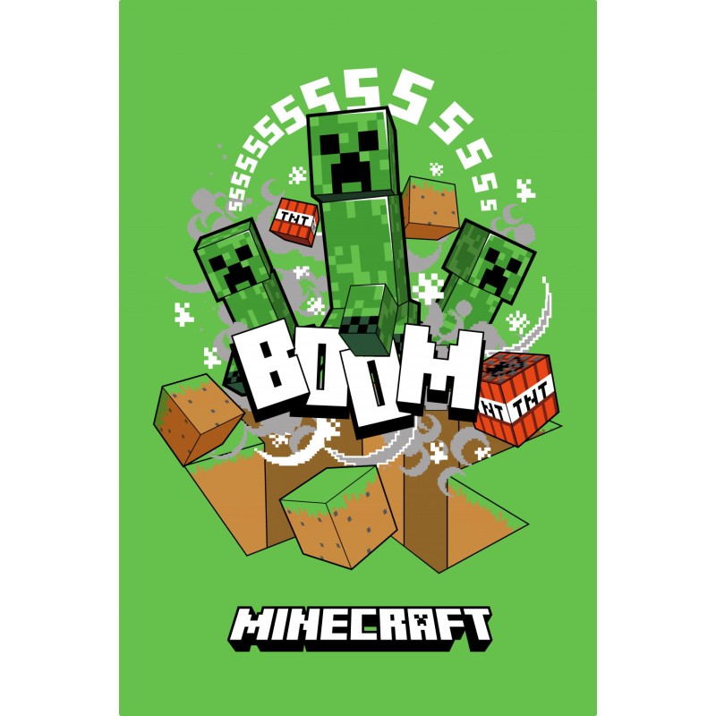 Couverture polaire super douce Minecraft Boom Creeper 100*150cm