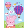 Couverture polaire montgolfière Peppa Pig 100x140cm