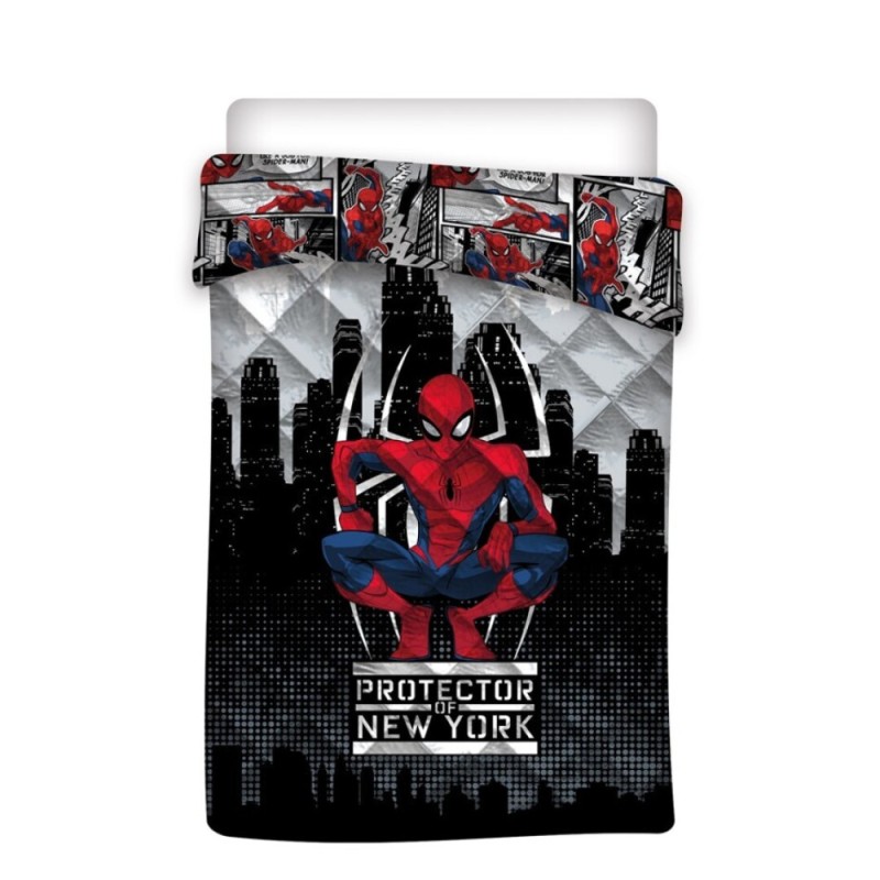 Spiderman New York quilted bedspread, duvet 140x200cm